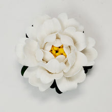 Load image into Gallery viewer, Incense Burner Porcelain - White Peony Flower Large