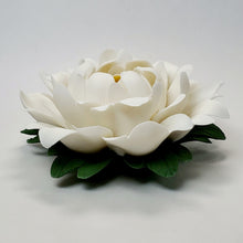 Load image into Gallery viewer, Incense Burner Porcelain - White Peony Flower Large