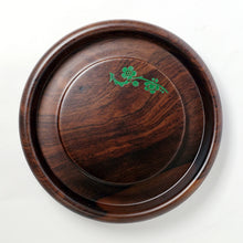 Load image into Gallery viewer, Black Sandalwood Tea Boat Tray Prunus Flower