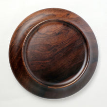 Load image into Gallery viewer, Black Sandalwood Tea Boat Tray Prunus Flower