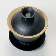 Load image into Gallery viewer, Gaiwan - Black Glaze Over Ash Clay 140 ml
