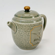 Load image into Gallery viewer, Teapot Olive Green Celadon Glaze Over White Porcelain 140 ml