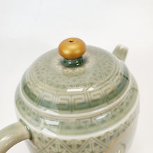 Load image into Gallery viewer, Teapot Olive Green Celadon Glaze Over White Porcelain 140 ml