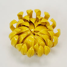 Load image into Gallery viewer, Yellow Glaze Porcelain Incense Burner - Chrysanthemum Flower