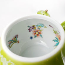 Load image into Gallery viewer, Teapot - Green Enamel Porcelain 170 ml