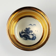 Load image into Gallery viewer, Teacup - Gold 24k Lined Mountains