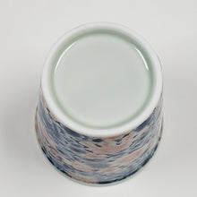 Load image into Gallery viewer, Teacup - Silver Lined Blue and Red Hundred Flowers 120 ml