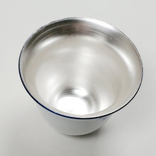 Load image into Gallery viewer, Teacup Silver Lined Blue and White Lotus