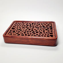 Load image into Gallery viewer, Tea Boat Tray Rectangular Huang Hua Li Hardwood Small