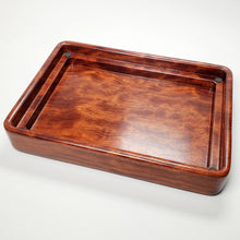 Load image into Gallery viewer, Tea Boat Tray Rectangular Huang Hua Li Hardwood Small