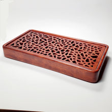 Load image into Gallery viewer, Tea Boat Tray Rectangular Huang Hua Li Hardwood Large