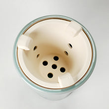 Load image into Gallery viewer, Stove - Porcelain Celadon Sky Blue Glaze Garden Theme