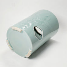 Load image into Gallery viewer, Stove - Porcelain Celadon Sky Blue Glaze Garden Theme