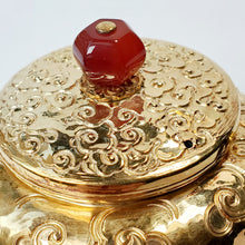 Load image into Gallery viewer, 24 K Gold Plated Pure Silver Teapot Hexagon 180 ml