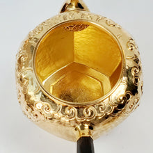 Load image into Gallery viewer, 24 K Gold Plated Pure Silver Teapot Hexagon 180 ml