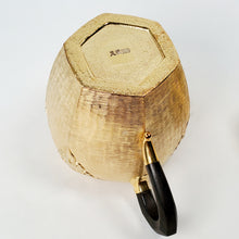 Load image into Gallery viewer, 24 K Gold Plated Pure Silver Teapot Hexagon 180 ml