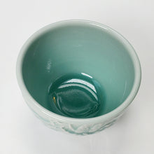 Load image into Gallery viewer, Teacup Porcelain - Celadon Dragon Hand Carved 150 ml