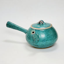 Load image into Gallery viewer, Teapot - Jun Yao Kiln Blue Left Handed Side Handle 300 ml