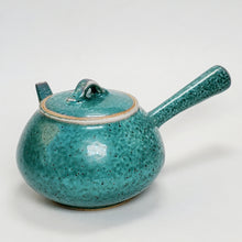 Load image into Gallery viewer, Teapot - Jun Yao Kiln Blue Left Handed Side Handle 300 ml