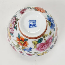 Load image into Gallery viewer, Gold 24k Lined Hundred Flowers Style Teacup 95 ml