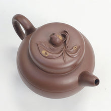 Load image into Gallery viewer, YiXing Zi Sha Purple Clay Fu Yuan Peach Teapot 160 ml