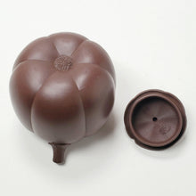 Load image into Gallery viewer, Yixing Te Pin Purple Clay Teapot Pumpkin Shape 180 ml