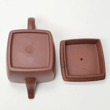 Load image into Gallery viewer, YiXing Zi Sha Purple Clay Si Fang Han Wa Square Teapot 180 ml