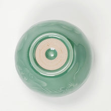 Load image into Gallery viewer, Teacup Porcelain - Green Celadon Dragon Hand Carved 130 ml