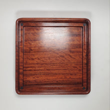 Load image into Gallery viewer, Tea Boat Tray Rectangular Huang Hua Li Hardwood Squre