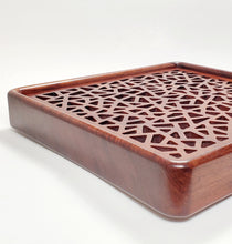Load image into Gallery viewer, Tea Boat Tray Rectangular Huang Hua Li Hardwood Squre