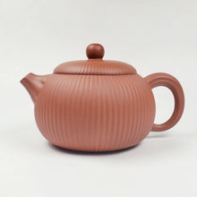 Load image into Gallery viewer, Teapot - Rong Chang Red Clay Ribbed Xi Shi Style 300 ml