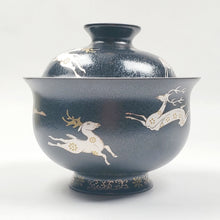 Load image into Gallery viewer, Gaiwan - Pure Silver Lined Black Deer 2 pcs 120 ml