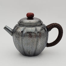 Load image into Gallery viewer, Pure Silver Teapot - Pumpkin 165 ml