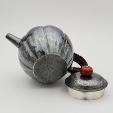 Load image into Gallery viewer, Pure Silver Teapot - Pumpkin 165 ml