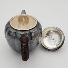Load image into Gallery viewer, Pure Silver Teapot - Pumpkin 165 ml