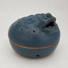 Load image into Gallery viewer, Blue Glazed Incense Burner - Pi Xiu