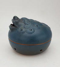 Load image into Gallery viewer, Blue Glazed Incense Burner - Pi Xiu
