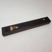 Load image into Gallery viewer, Hard Wood Incense Stick Burner Box - Lotus