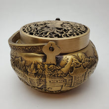 Load image into Gallery viewer, Incense Burner - Pine and Crane Copper