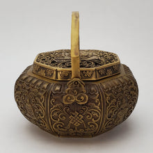 Load image into Gallery viewer, Incense Burner - Ashtamangala Copper