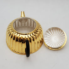 Load image into Gallery viewer, 24 K Gold Plated Pure Silver Teapot - Jing Lan (Well Barrier) 160 ml