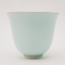 Load image into Gallery viewer, Teacup - Silver Lined Light Green Celadon Bamboo