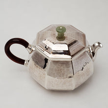 Load image into Gallery viewer, Hand Stamped Pure Silver Octagon Teapot 145 ml