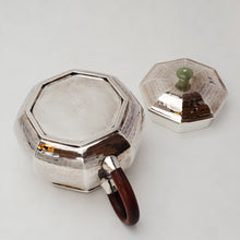 Load image into Gallery viewer, Hand Stamped Pure Silver Octagon Teapot 145 ml