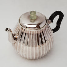 Load image into Gallery viewer, Hand Stamped Pure Silver Melon Teapot 180 ml