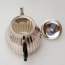 Load image into Gallery viewer, Hand Stamped Pure Silver Melon Teapot 180 ml