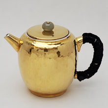 Load image into Gallery viewer, 24 K Gold Plated Pure Silver Teapot - Gong Deng (Lantern) 120 ml