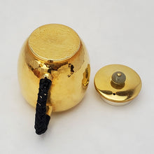 Load image into Gallery viewer, 24 K Gold Plated Pure Silver Teapot - Gong Deng (Lantern) 120 ml