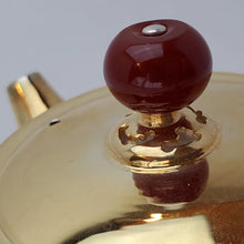 Load image into Gallery viewer, 24 K Gold Plated Pure Silver Teapot - Bian Deng (Short Lantern) 120 ml