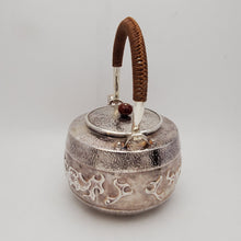 Load image into Gallery viewer, Pure Silver Tea-Water Kettle - Tao Tie 1000 ml